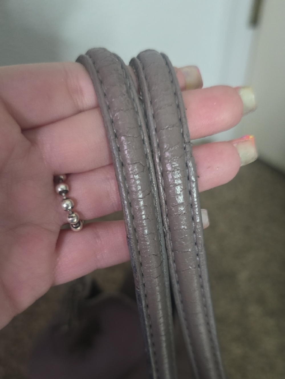 Coach Light Purple Leather Hobo Shoulder Bag W/ Silver Hardware (2 TAGS)(GOOD)💜 - Picture 9 of 16